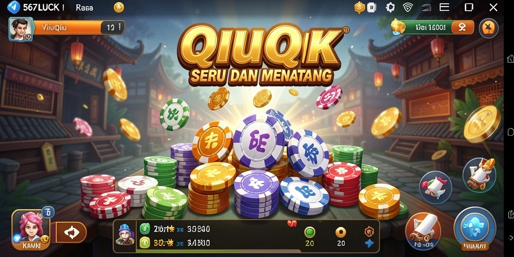 Tampilan gameplay QiuQiu yang menegangkan dan seru.
