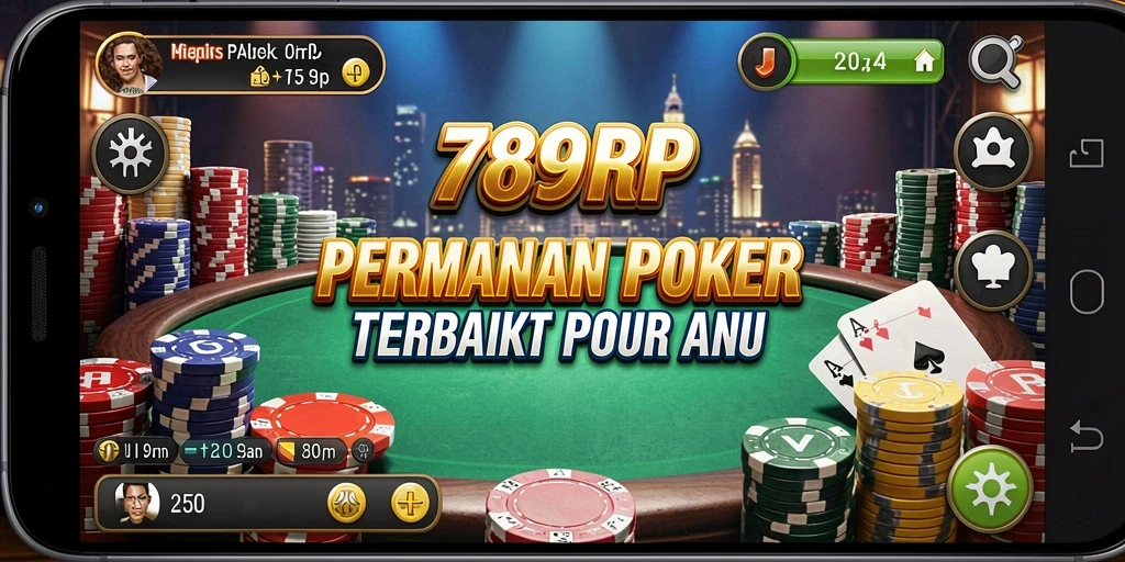 Tampilan gameplay mendebarkan dari 789RP dalam permainan Poker.