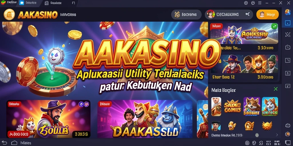 Tampilan utama AAKASINO dengan antarmuka yang intuitif dan fitur lengkap.