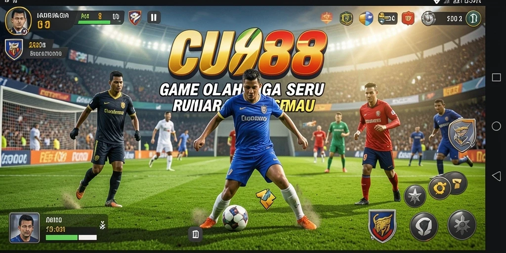 Tangkapan layar CU888 menunjukkan gameplay yang intens dan menarik di arena olahraga.