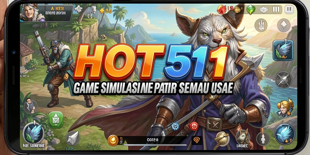 Tampilan utama HOT51 menampilkan gameplay simulasinya yang seru.