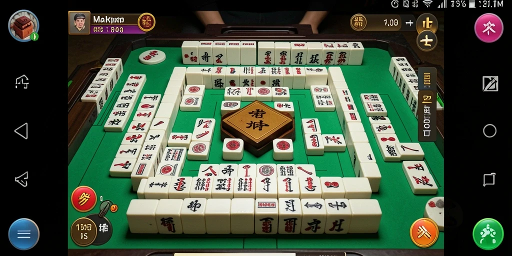 Screenshot IDRRP menampilkan gameplay Mahjong yang mendebarkan dan penuh warna.