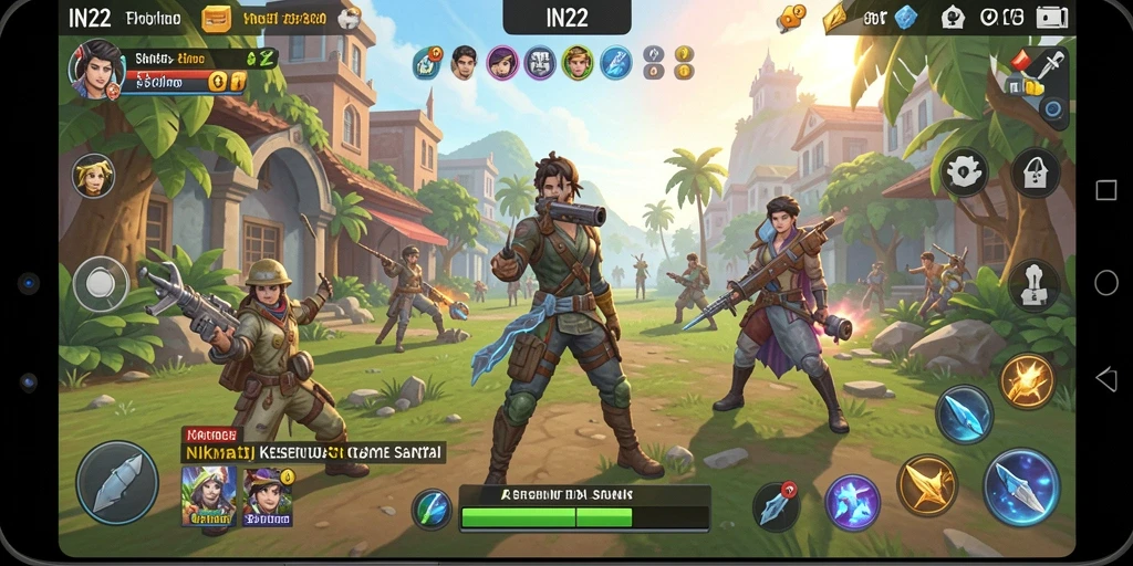 Gameplay IN22 yang menyenangkan dan mengasyikkan saat bermain.
