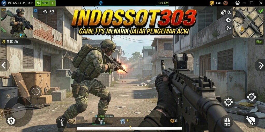 Tangkapan layar dari INTOSLOT303 menunjukkan aksi tembak-menembak yang intens.