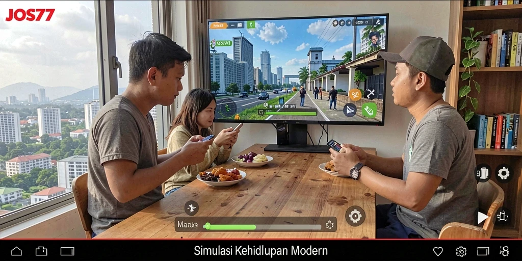 Screenshot yang menunjukkan gameplay menarik di JOS77, penuh interaksi dan momen seru.