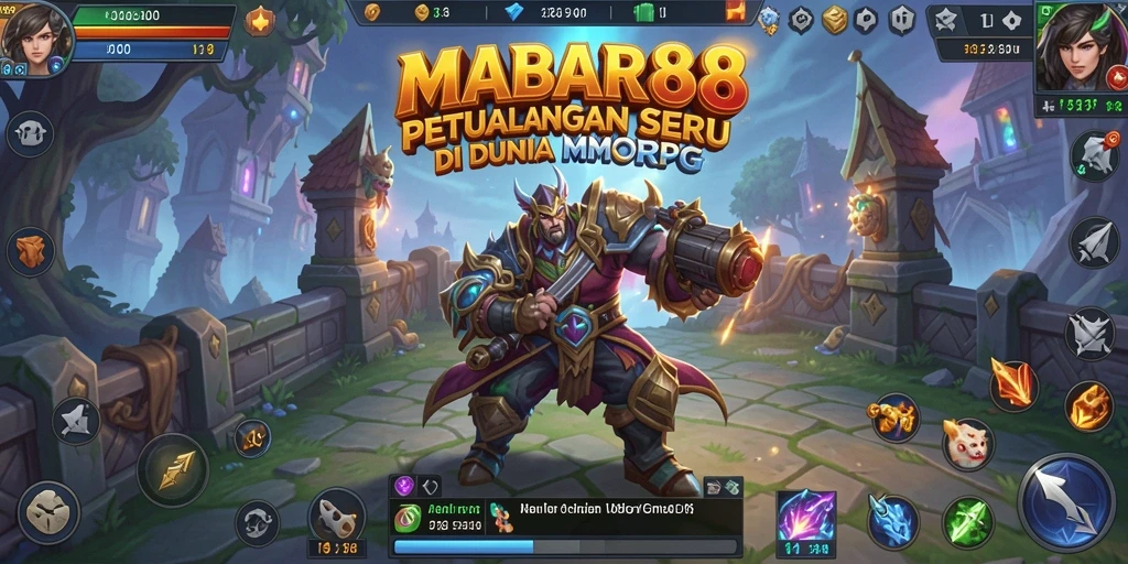 Tampilan gameplay seru di MABAR88 dengan pertarungan yang menegangkan.