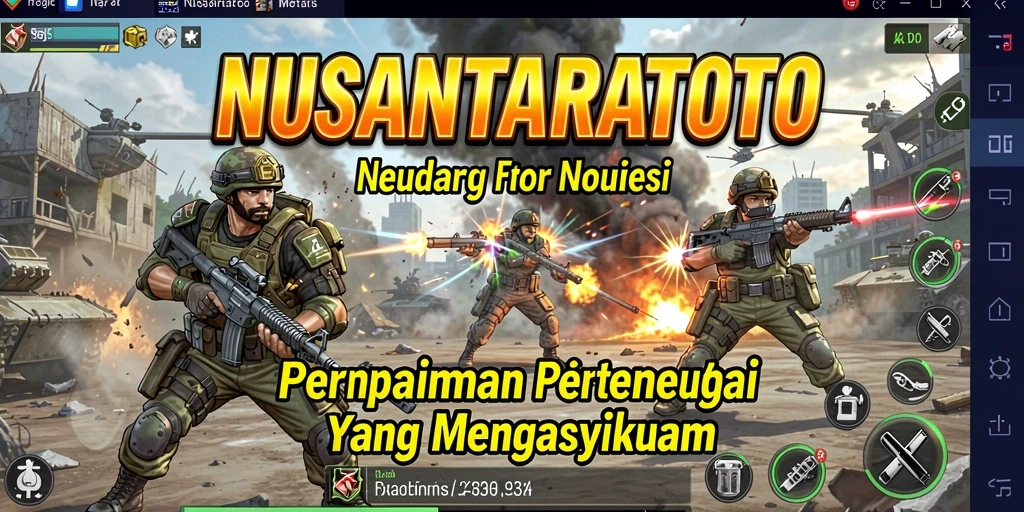 Tampilan gameplay NUSANTARATOTO dengan aksi pertempuran yang penuh strategi.