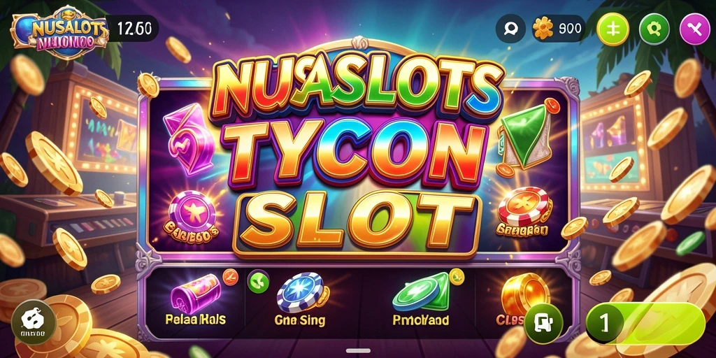 Tampilan gameplay NUSASLOTS yang menarik dan penuh warna.