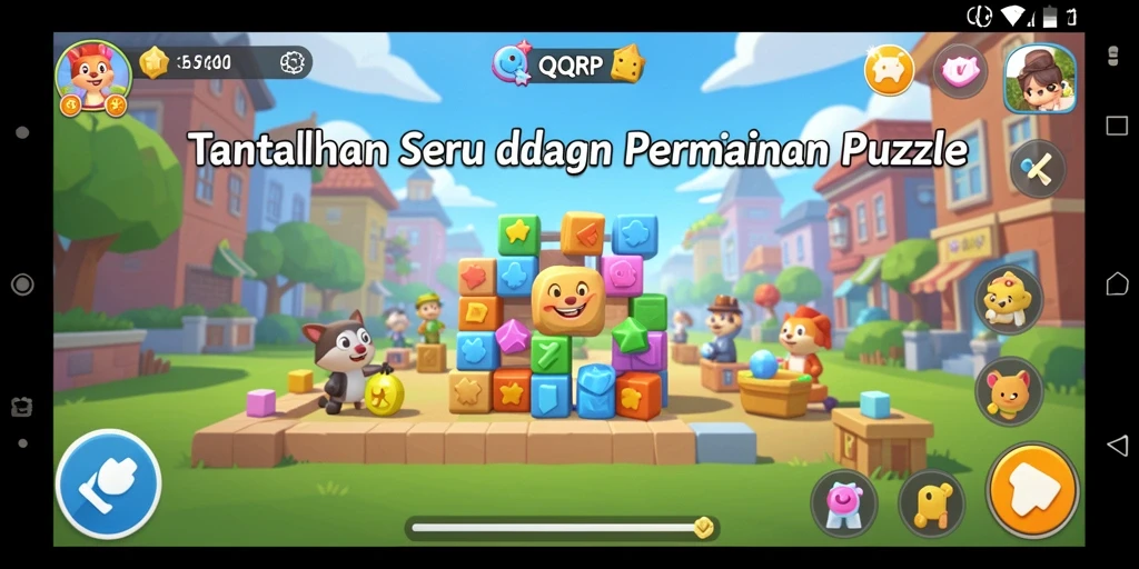 Tampilan gameplay QQRP yang menarik dan penuh warna.