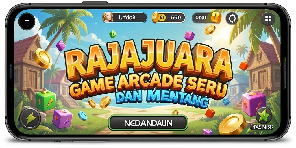 Tampilan gameplay seru dan penuh tantangan di RAJAJUARA.