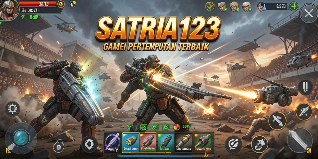 Tampilan dinamis pertempuran seru dalam SATRIA123.