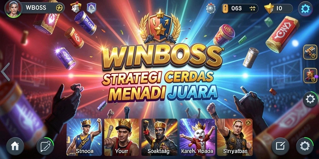 Gameplay seru dalam WINBOSS yang menantang dan strategis.